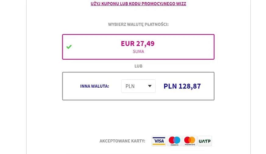 Wizz Air: Który przelew wybrać - krajowy czy międzynarodowy?