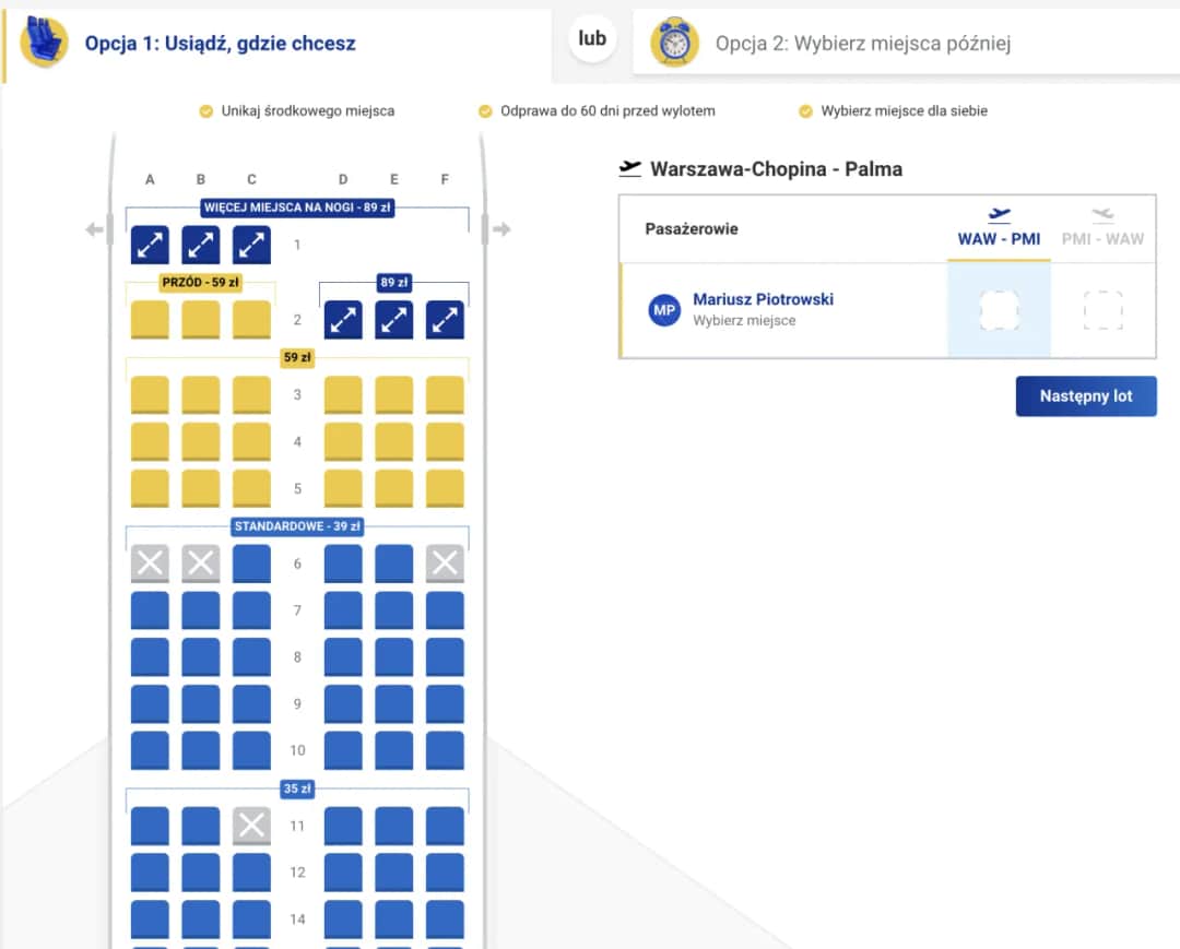 Ile miejsc ma samolot Ryanair? Zaskakujące różnice w pojemności