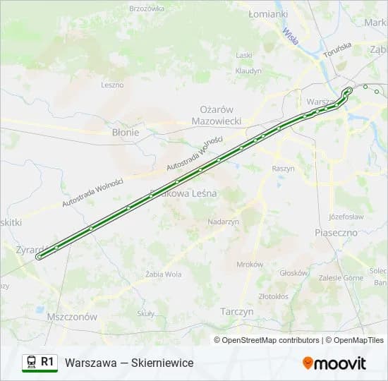 R1 skąd odjeżdża? Sprawdź, gdzie znajdziesz najbliższe przystanki
